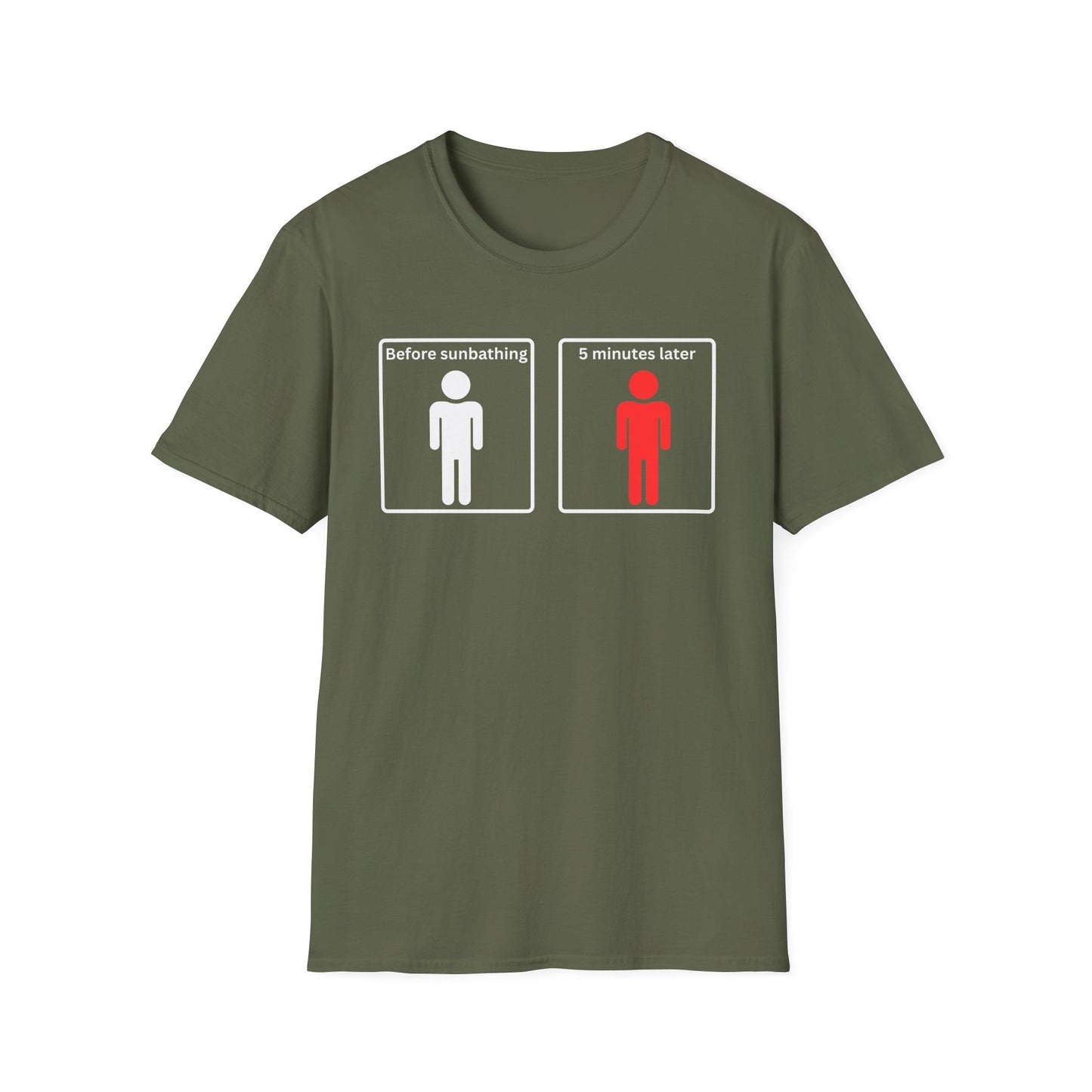 Before and After Sunbathing T Shirt