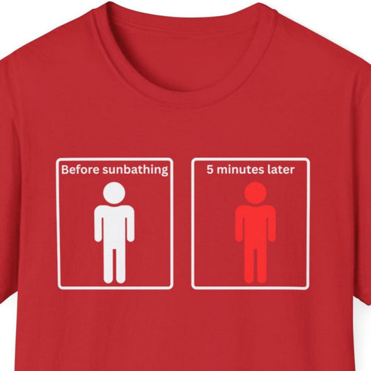 Before and After Sunbathing T Shirt